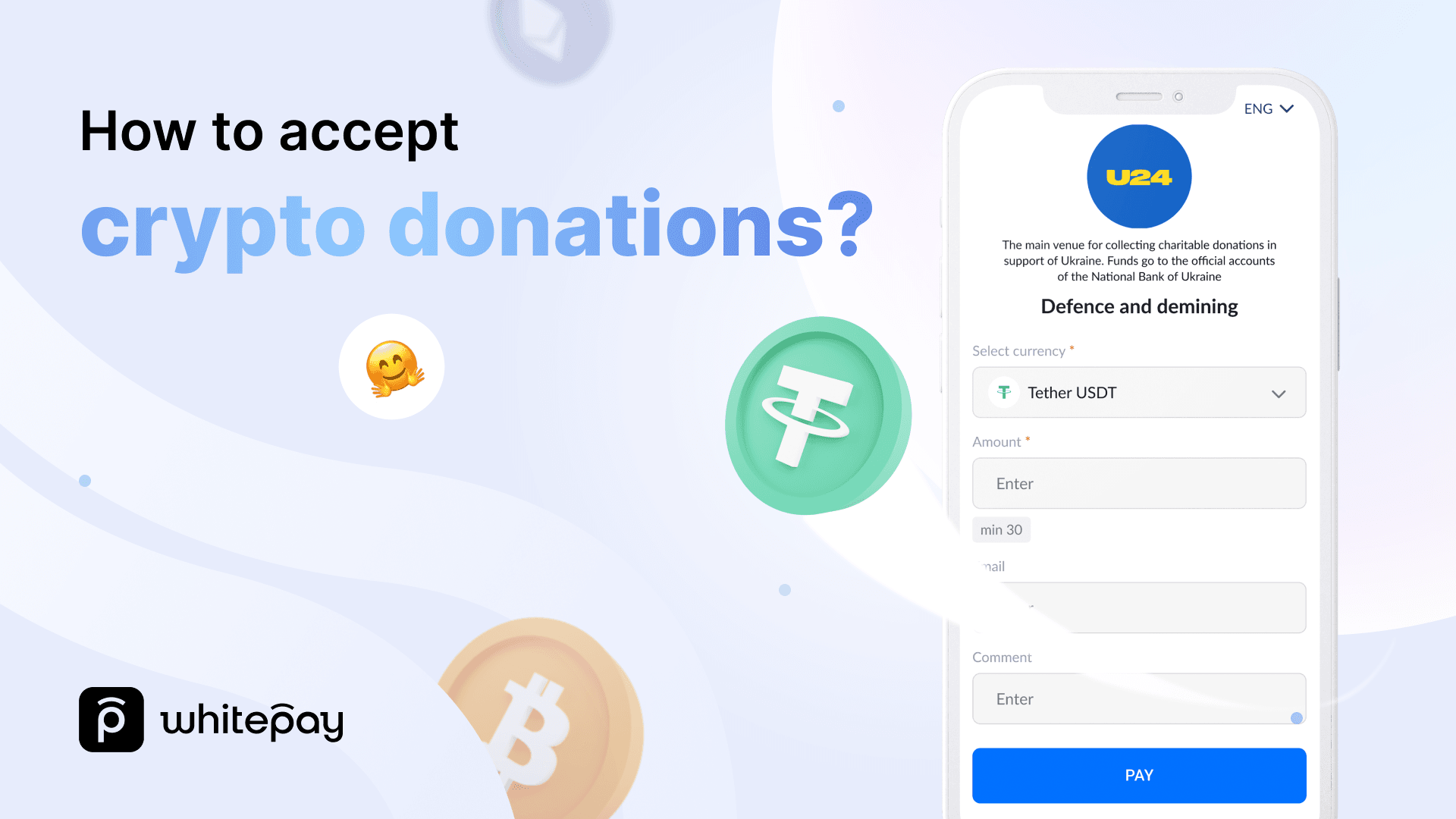 How accept crypto donations